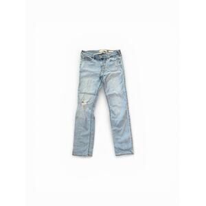 Hollister Women's Jeans Blue Denim Distressed Ripped Skinny Low Rise Pants Sz 9R